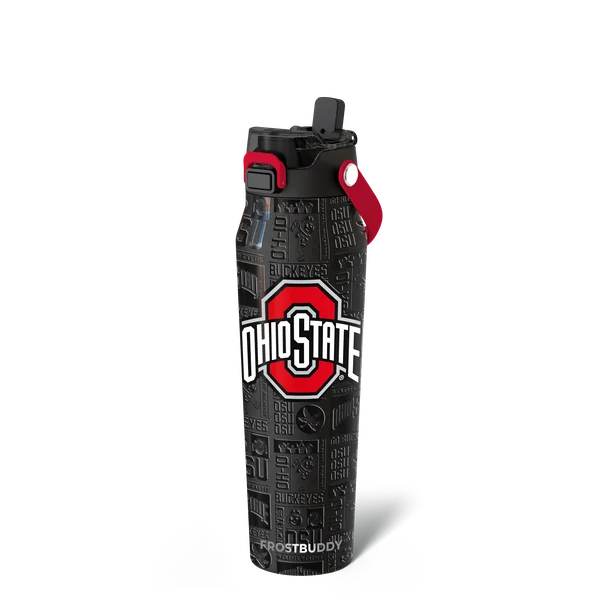 Bottle Buddy 32oz, Ohio State Buckeyes, Legacy — bottle32-ohiostate3dblack