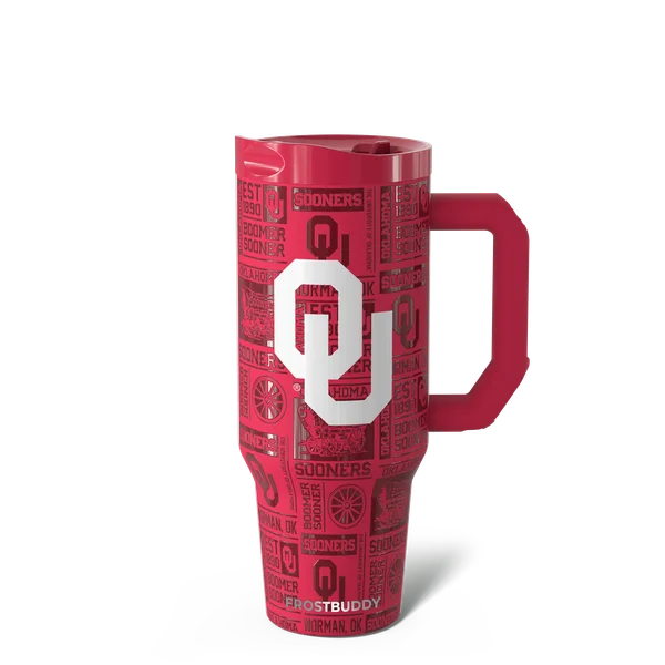 Thicc Buddy 40oz - Oklahoma Sooners, Legacy — thicc40-oklahoma3dcrimson-one