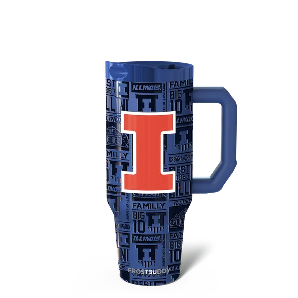 Thicc Buddy 40oz - Illinois Fighting Illini, Legacy — thicc40-illinois3dnavy-one