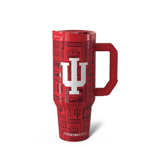 Thicc Buddy 40oz, Indiana Hoosiers, Legacy — thicc40-indiana3dcrimson-one