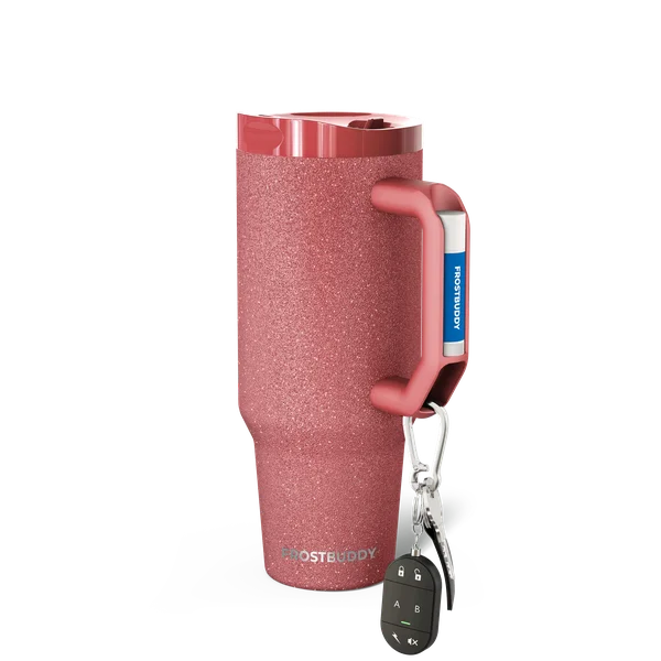 Thicc Buddy 40oz - Burgundy Glitz