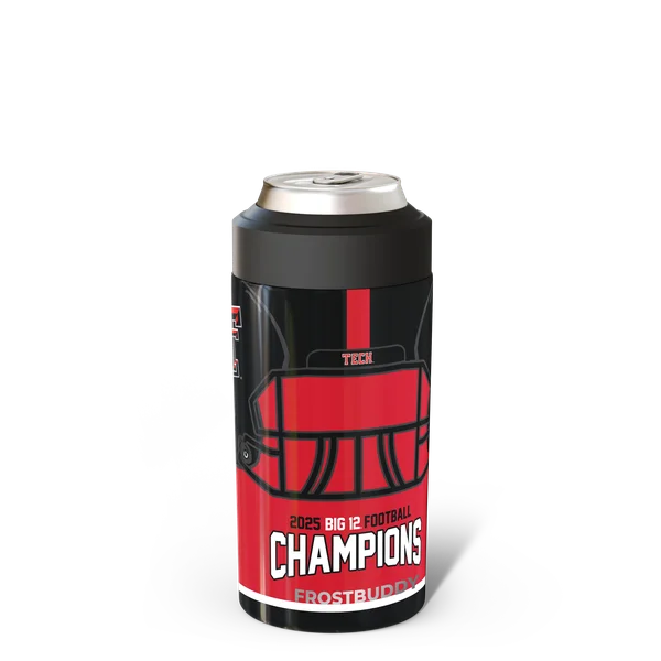 Universal Buddy, Texas Tech Red Raiders, 2025 Big 12 Champions — c-c-black-ncaa-texastech-helmetbig1225-uni